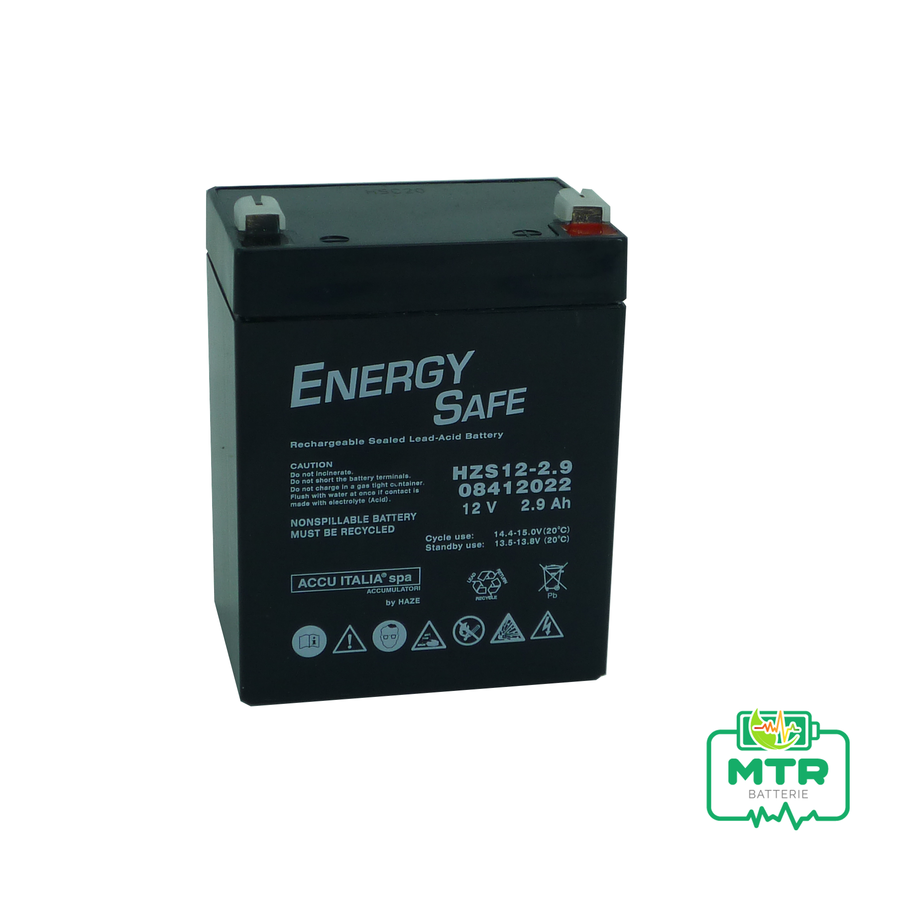 12V 2,9Ah energy safe