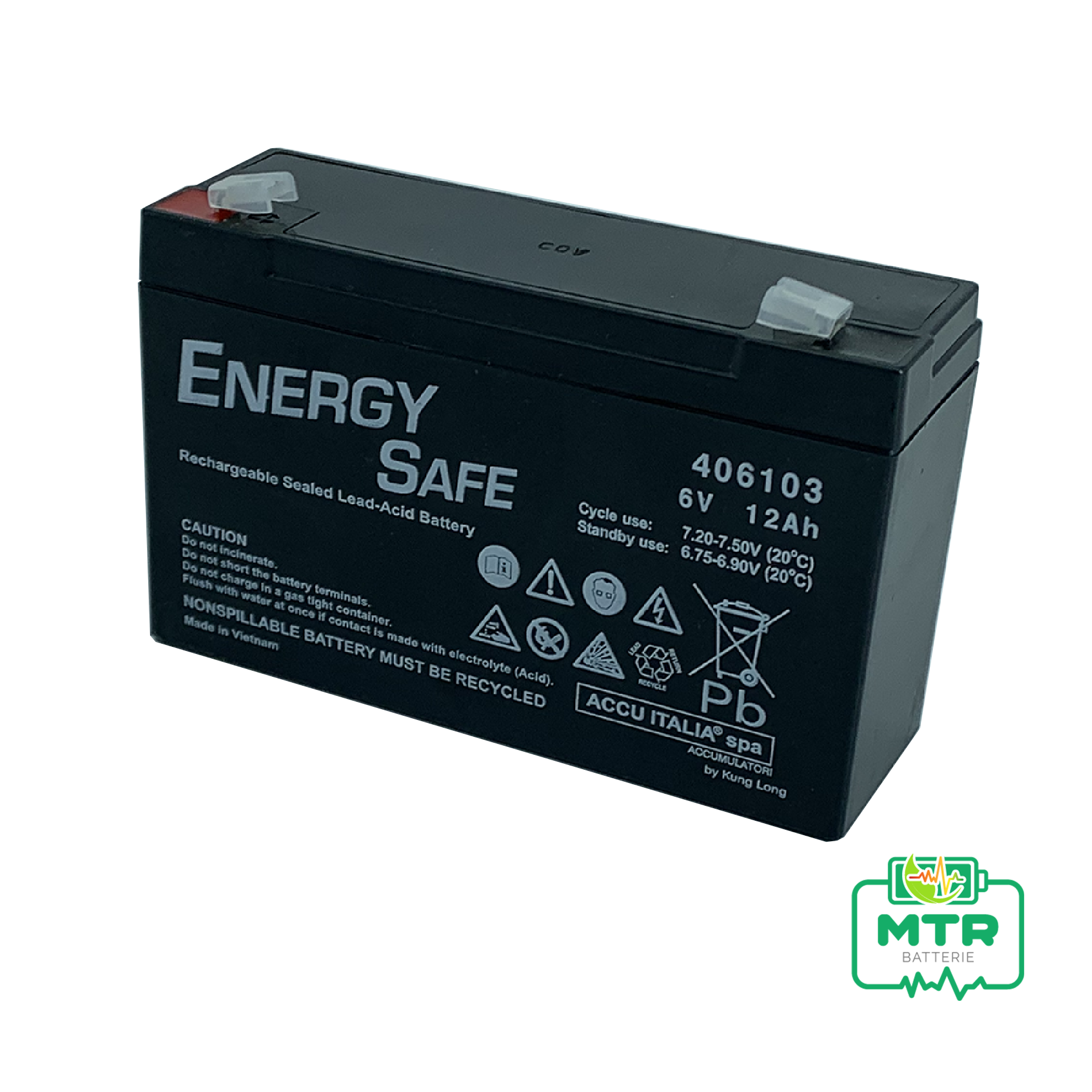 6V 12Ah energy safe