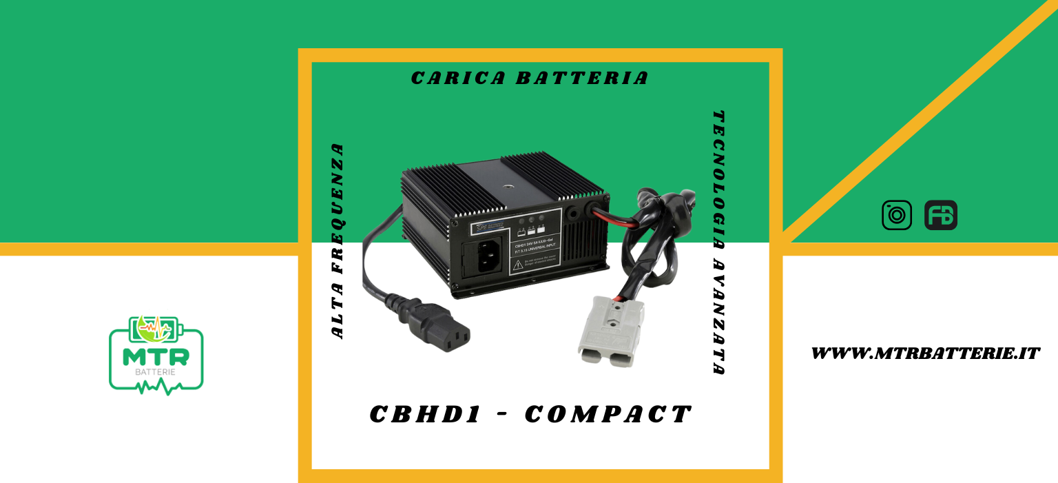 Caricabatterie ad Alta Frequenza CBHD1 Compact: Tecnologia Intelligente